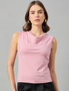 FEMEA Cowl Neck Sleeveless Regular Top