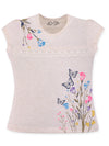 FEMEA Girls Printed Pure Cotton Top