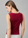 FEMEA Cowl Neck Sleeveless Regular Top