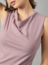 FEMEA Cowl Neck Sleeveless Regular Top