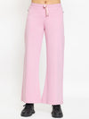 FEMEA Women Solid Wide Leg Track Pants