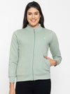 FEMEA Women Fleece Solid Sweatshirt