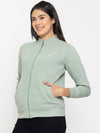 FEMEA Women Fleece Solid Sweatshirt