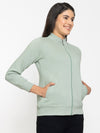 FEMEA Women Fleece Solid Sweatshirt