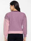 FEMEA Women Colourblocked Fleece Sweatshirt