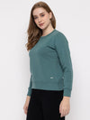 FEMEA Women Solid Pullover Sweatshirt