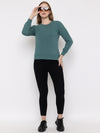 FEMEA Women Solid Pullover Sweatshirt