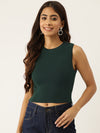 FEMEA Solid Cotton Crop Top