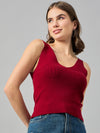 Femea Women V neck Knitted Top