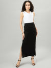 Femea V Neck Sleeveless Top With Straight Skirt