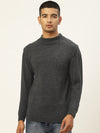 RVK Men Round Neck Solid Pullover