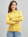 Ribbed High Neck Pullover Sweater