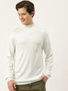 Men Round Neck Solid Pullover