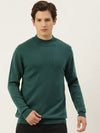 Men Round Neck Solid Pullover