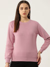 FEMEA Women Solid Pullover Sweatshirt