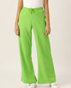 FEMEA Women Solid Wide Leg Track Pants