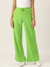 FEMEA Women Solid Wide Leg Track Pants