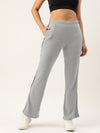 Femea Women Slim Fit Flared Track Pants With Side Taping Detail