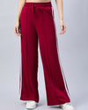 FEMEA Side Stripe Wide Leg Track Pants