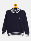 RVK Boys Mock Collar Cotton Pullover Sweater