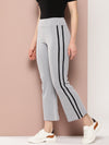 Femea Women Flared-Fit Cotton Track Pants With Side Strip Details