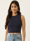 FEMEA Solid Cotton Crop Top