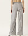 FEMEA Women Solid Wide Leg Track Pants