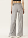 FEMEA Women Solid Wide Leg Track Pants