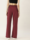 FEMEA Women Solid Wide Leg Track Pants