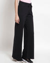 FEMEA Women Solid Wide Leg Track Pants