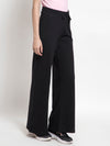 FEMEA Women Solid Wide Leg Track Pants