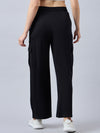 Femea Women Solid Cargo Wide Leg Track Pants