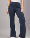 Femea Women Flared-Fit Cotton Track Pants With Side Strip Details