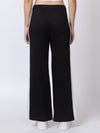 Femea Women solid Wide Leg Track Pants with side taping detail