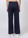 Femea Women solid Wide Leg Track Pants with side taping detail