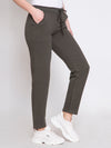 FEMEA Women Solid Fleece Slim-Fit Track Pants