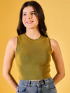 FEMEA Solid Cotton Crop Top