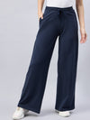 FEMEA Women Solid Wide Leg Track Pants