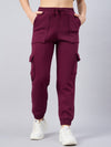 FEMEA Women Cotton Fleece Cargo Joggers