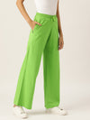 FEMEA Women Solid Wide Leg Track Pants