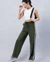 FEMEA Side Stripe Wide Leg Track Pants