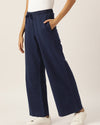 FEMEA Women Solid Wide Leg Track Pants