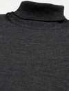 Men High Neck Solid Pullover