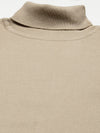 Men High Neck Solid Pullover