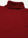 Men High Neck Solid Pullover