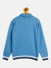 RVK Boys Cable Knit Self Design High Neck Cotton Pullover Sweater