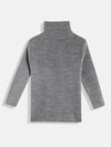 Kids High Neck Long Sleeves Acrylic Pullover