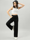 Femea Mid Rise Flared Fit Track Pants