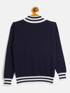 RVK Boys Mock Collar Cotton Pullover Sweater