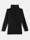 Kids High Neck Long Sleeves Acrylic Pullover